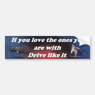 If_You_Love_the_Ones_blue_red_cloud バンパーステッカー