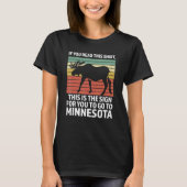 If you read this   Minnesota Minnesota State Minne Tシャツ (正面)