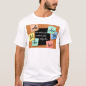 If you want answers, ask the right questions...... tシャツ (正面)