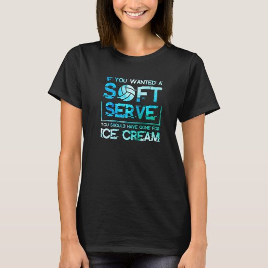If you wanted a Soft Serve Go For Ice Cream Volley Tシャツ (正面)