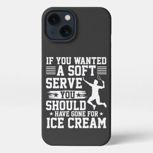 If You Wanted A Soft Serve Tennis iPhoneケース (裏面)