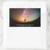 If your dreams don't scare you 長方形シール (バッグ)