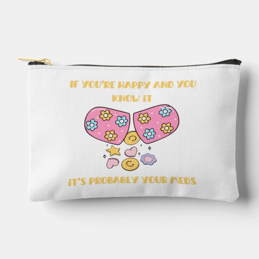 If you're happy and you know it- text アクセサリーポーチ (正面)