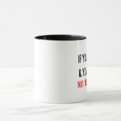 If You're Happy Mug, Funny Mood Quote Coffee  マグカップ (中央)