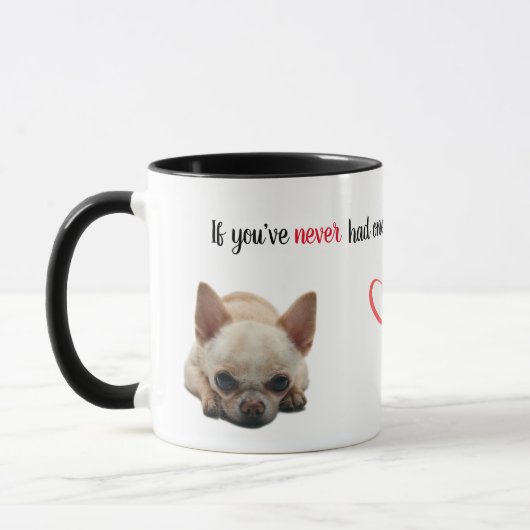 If You've Never Had One...Chihuahua Mug マグカップ (左)