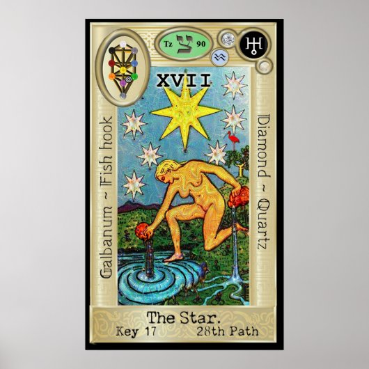 Ifdawn Deepdream Tarot Key 17 ~ The Star ポスター (正面)