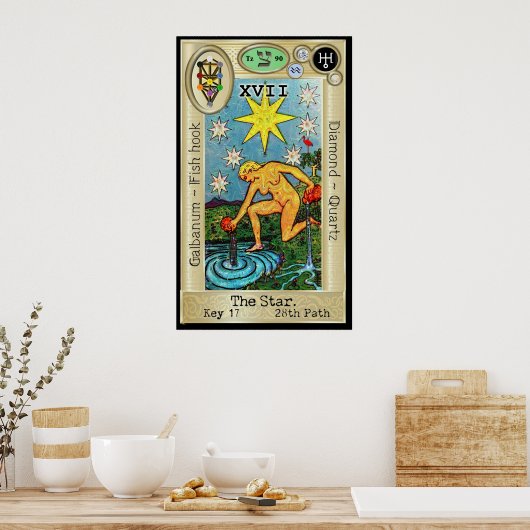 Ifdawn Deepdream Tarot Key 17 ~ The Star ポスター (キッチン)