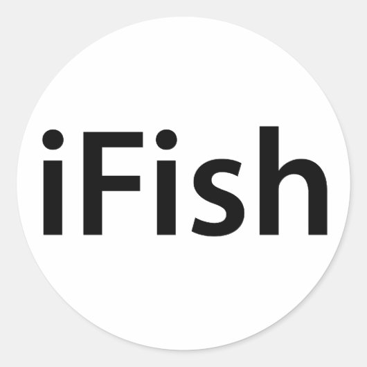 iFishのシール ラウンドシール (正面)