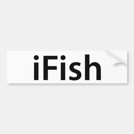 iFishバンパーステッカー バンパーステッカー (正面)