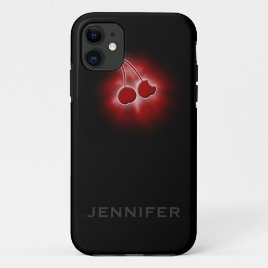 iFruitサラダさくらんぼのiPhoneの場合 Case-Mate iPhoneケース (裏面)