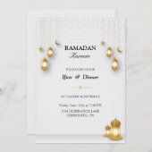 Iftarへの招待 | Ramadan kareem iftar招待 招待状 (正面/裏面)