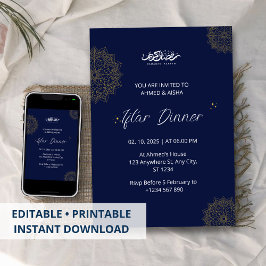 Iftarディナー招待ラマダンnavvy 招待状