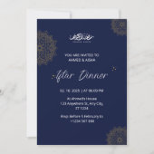 Iftarディナー招待ラマダンnavvy 招待状 (正面)