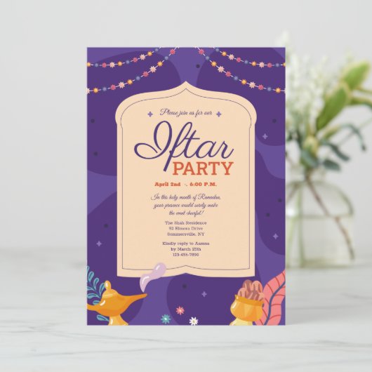 Iftarパーティー 招待状 (スタンド正面)
