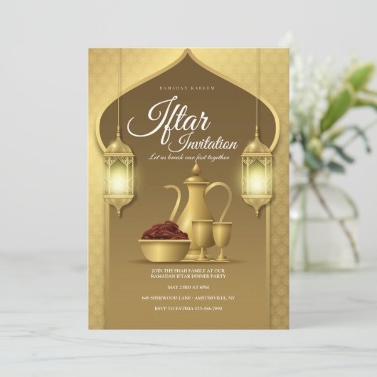 Iftar招待状 招待状 (スタンド正面)