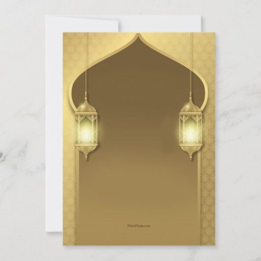 Iftar招待状 招待状 (裏面)