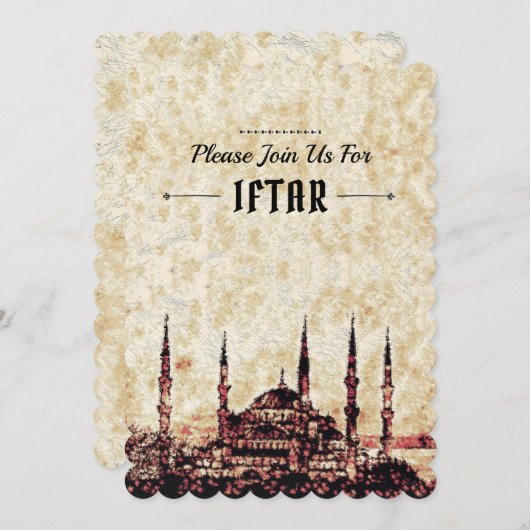 iftar 招待状 (正面/裏面)