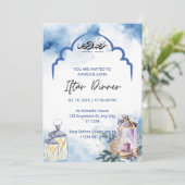 Iftar dinner invitation ramadan blue mosque 招待状 (スタンド正面)
