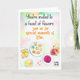 Iftar Feast  - Colorful Card カード