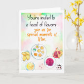 Iftar Feast  - Colorful Card カード (黄色い花)