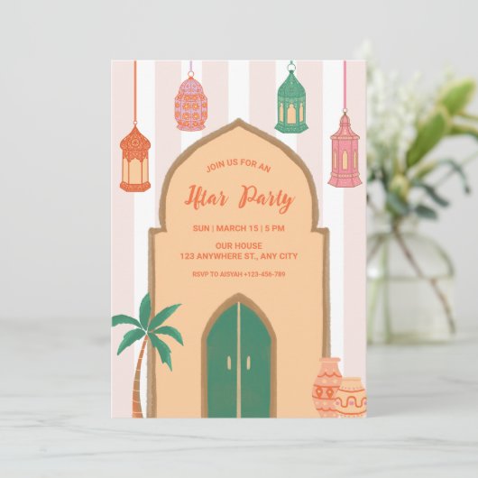 Iftar Invitation | Arabian Night 招待状 (スタンド正面)