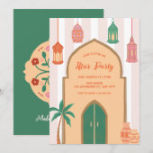 Iftar Invitation | Arabian Night 招待状 (正面/裏面)