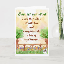 Iftar Invitation - Landscape カード