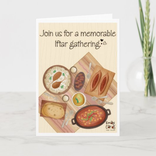 Iftar Invite - Dinner Table カード (正面)