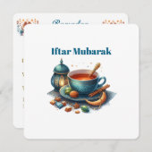 Iftar Mubarak Dinner Invitations シーズンカード (正面/裏面)