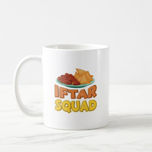 Iftar Squad Ramadan Food Illustration コーヒーマグカップ (左)