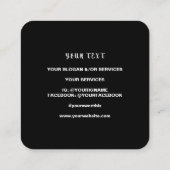 IG名パーソナライズされた刺  スクエア名刺 (裏面)