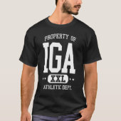 IGA Retro Athletic Property Dept  1 Tシャツ (正面)
