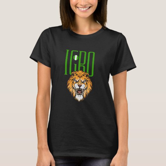 Igboナイジェリア祖先DNAの結果 Tシャツ (正面)