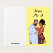 Igbo Romantic Love詩グリーティングカード (外部フラット)