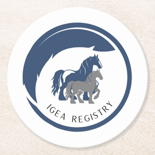 IGEAロゴコースター ラウンドペーパーコースター (正面)