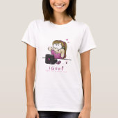 iGeekの女の子のワイシャツ Tシャツ (正面)
