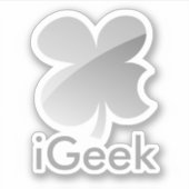 iGeek Appleパロディおもしろいビニールノートパソコンステッカー シール (正面)