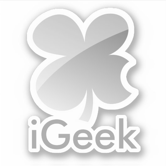 iGeek Appleパロディおもしろいビニールノートパソコンステッカー シール (正面)