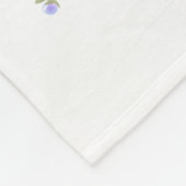 Igel blau 1 - Aquarell-Design | personalisierbare フリースブランケット (角)