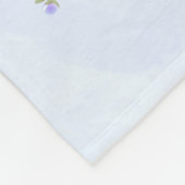 Igel blau 2 - Aquarell-Design | personalisierbare フリースブランケット (角)