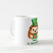 Igel Gráinneog Happy St. Patricks Day コーヒーマグカップ (正面左)