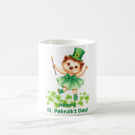 Igel Igelin Gráinneog Happy St. Patricks Day コーヒーマグカップ (中央)