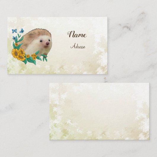 Igel im Blumenbeet   名刺 (正面/裏面)