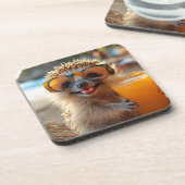 Igel mit Cocktail コースター (左側)