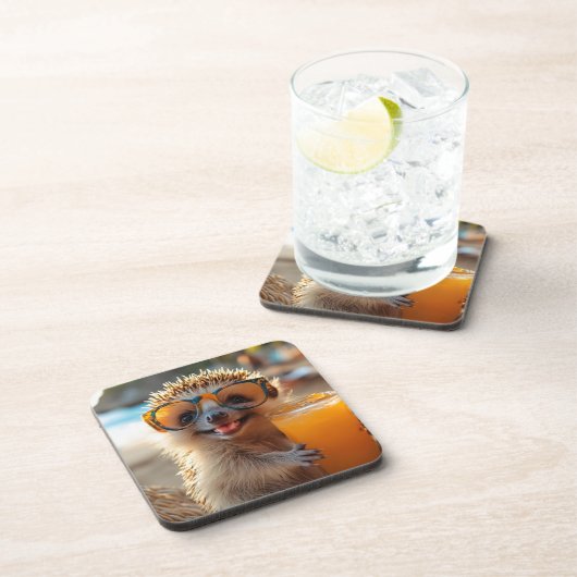 Igel mit Cocktail コースター (右側)