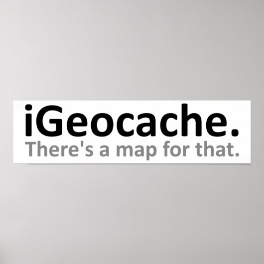 iGeocache 楽しいポスター ポスター (正面)