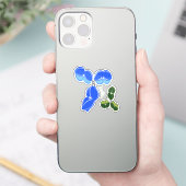 IgG1またはIgG4抗体、青と緑 シール (スマートフォン)