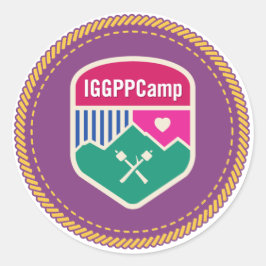 IGGPPCampバッジステッカー ラウンドシール