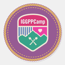 IGGPPCampバッジステッカー ラウンドシール