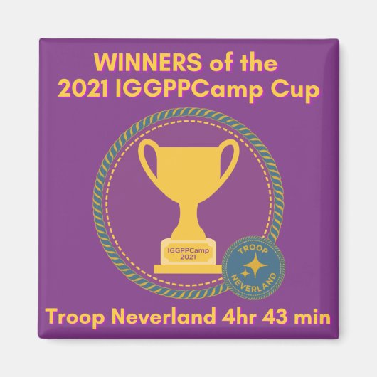 IGGPPCamp 2021キャンプカップ勝者マグネット マグネット (正面)